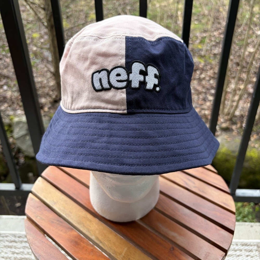 Neff Bucket Hat Color Block One Size Pink Blue Unisex